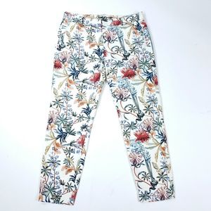 Zara Woman Medium Floral Ankle Cropped Pants